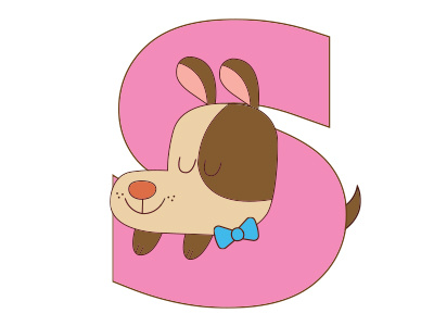 S Dog alphabet 36daysoftype alfabeto alphabet dogs letters puppies type vectors