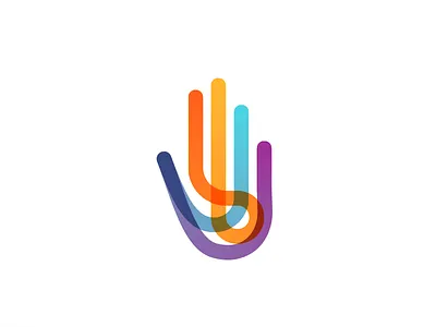 Autism logo autism hand multicolor spectrum