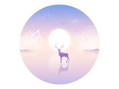 Boat animal boat dream illustration lonely mood plant rays sea water