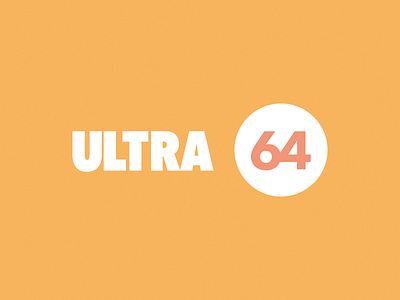 Logo Ultra 64 brand design graphic logo