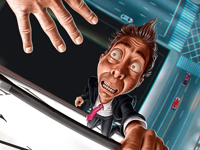 Safety Awareness (detail) caricature character illustration painttoolsai photoshop poster safety