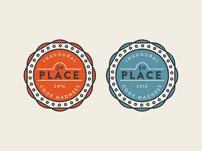 Cook Madness Runner Ups 2nd 3rd badge cook madness ping pong place runner up tournament trophy