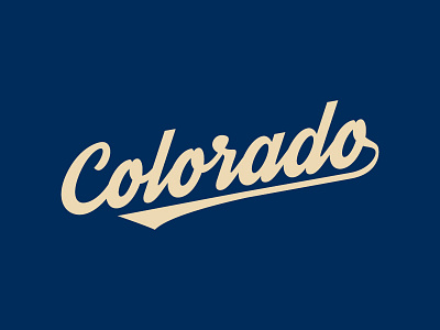 Colorado Script blue colorado cursive script typography