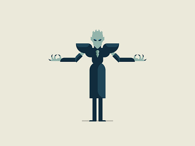 The Nights King character design game of thrones illustration vector white walker