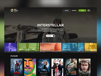 Landing Page animation community design movie website