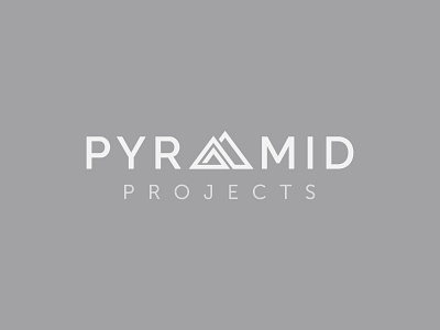 Pyramid Projects 1 branding design grey scale logo music projects pyramid