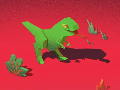 Dino 3d dinosaur low poly nature polygon toy tyranosaurys rex tyrex wild