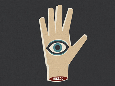 He Who Controls 1984 eye illustration literature