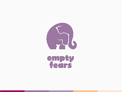 Logo Concept for Children's Psychological Care brand style brandbook branding childrens cencter elephant identity logo concept mouse negative shape psychological care