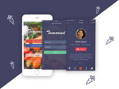 Tamarind - App mobile app photoshop ui design