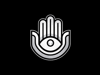 Going Hamsa eye hamsa hand icon illustration