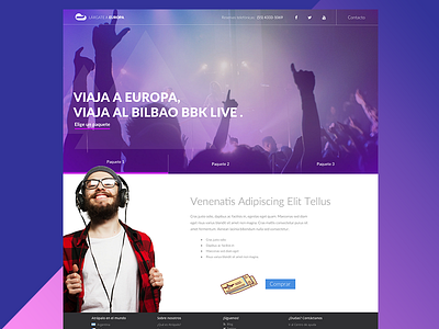 Music Festival Landing Page design festival landing music page web