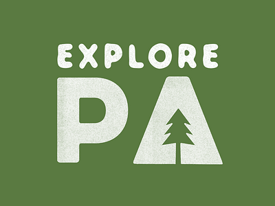 Explore PA adventure graphic outdoors tshirt typography