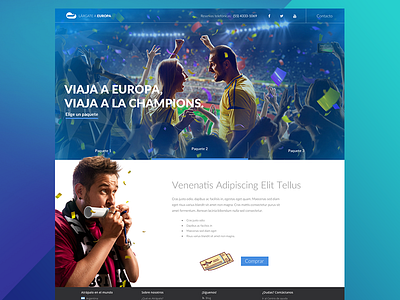 Soccer Landing Page design landing page soccer web