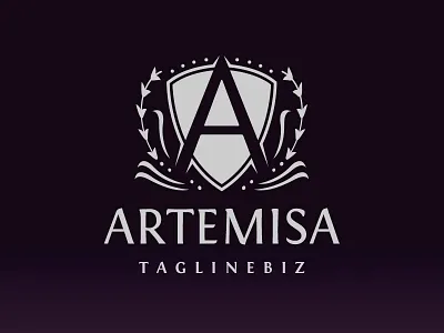 A Letter Crest Logo a letter capital a elegant company hotel brand law firm logo template media real estate resort security shield crest spa identity