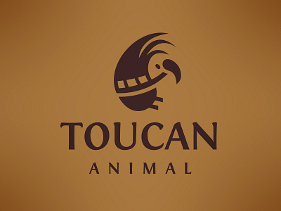 Toucan Logo bird cinema film eagle geek mascot media movie multimedia plain toucan travel video game logo template wings