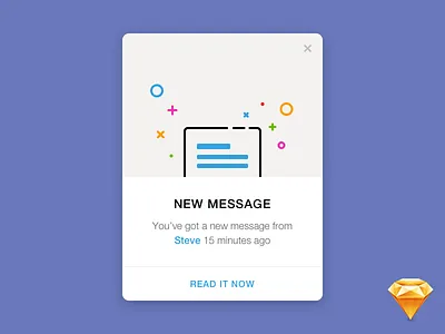 Daily UI #011 — Flash Message dailyui flash free freebie message pop up sketch