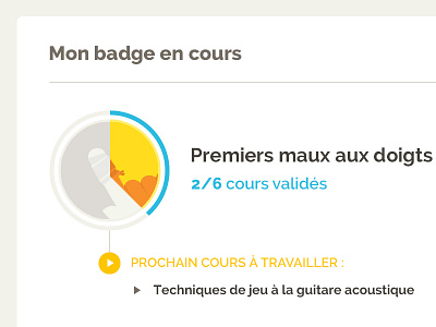 Badge in progress badge e learning gauge music play progress