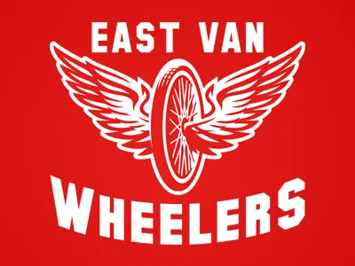 Wheelers brand canada hockey identity logo slavo kiss sports team wheelers winged wheel wings