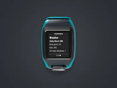 Tomtom Multisport Smartwatch - Notification Screen activity gps notification sport tomtom ui user interface watch wearables