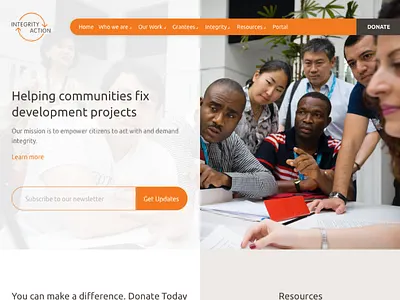 Integrity Action Homepage homepage integrity