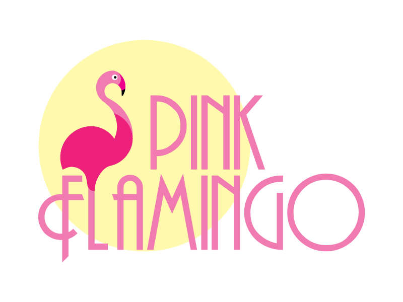Pink Flamingo art deco beach club flamingo miami pink summer sun