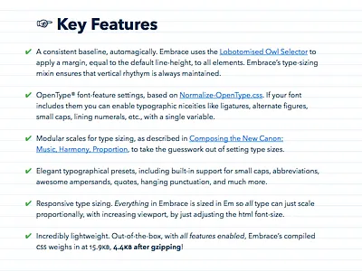 Respect the baseline! css sass typography