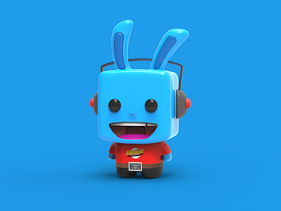 Bonzii Bunny 3d bazinga bunny c4d keyshot