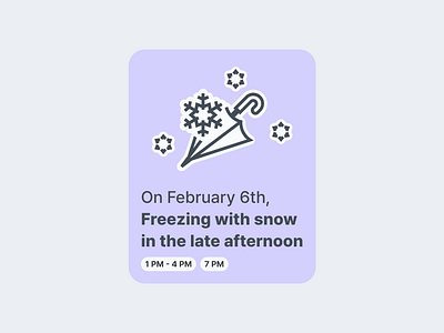 Feed: Snowy day branding graphic design illustration instagram marketing simple snow sticker weather