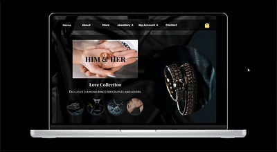 Jewellery Website - UI Motion Design animation motion graphics ui