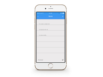 Notes Widget app dailyui notes ui widget