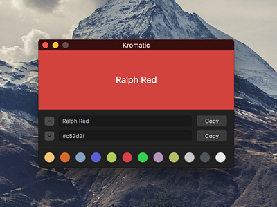 Kromatic 1.1.1 color mac osx picker