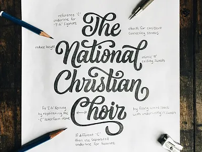 The National Christian Choir Lettering
