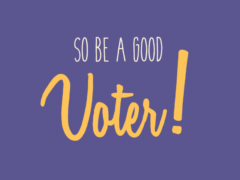 Good Voter animated text cel animation font frame by frame splash swoosh