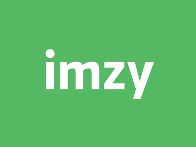 Imzy logo clean green imzy logo official sans serif