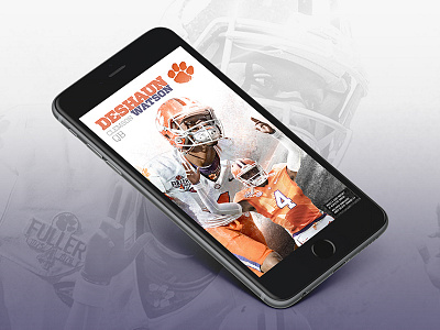 Deshaun Watson iPhone Background clemson clemson university deshaun watson desktop digital art football photoshop retouching tigers wallpaper