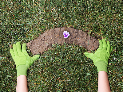 Earth Day at Republic Wireless art direction dirt earth earth day flower garden gardening grass photography plant planting