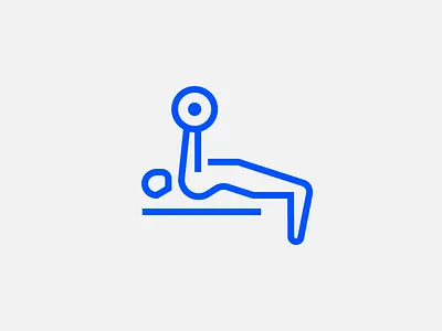 Bench press bench press fitness gym icon