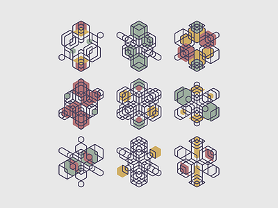 Geometric Shapes / 150728 art creative coding design generative generative art geometry hexels hype framework pattern processing shapes