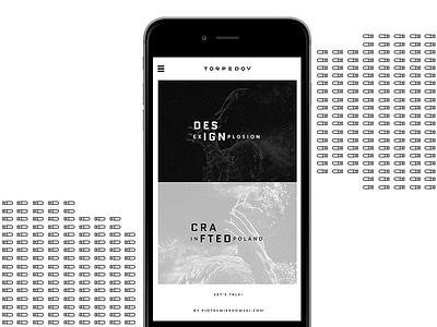 Torpedov black creative design illustrations interface responsive swierkowski torpedov ui ux web white