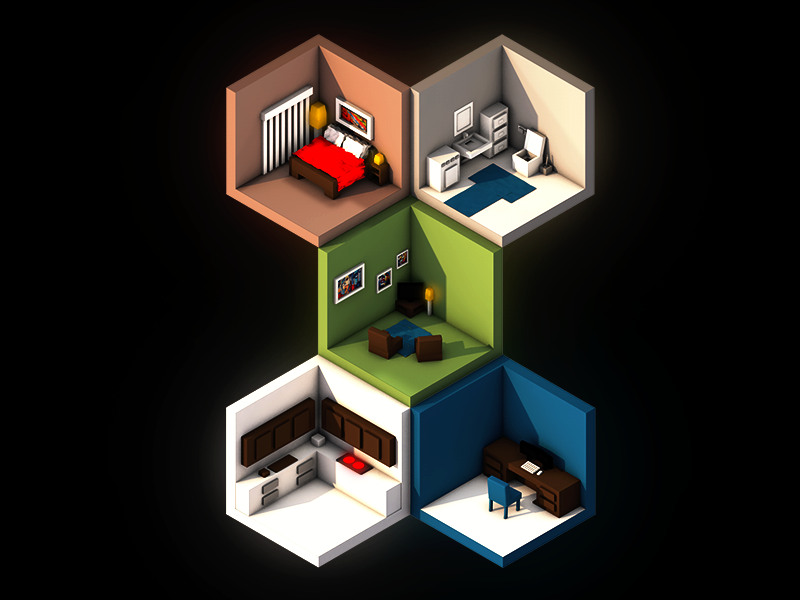 Example of Isometric Rooms