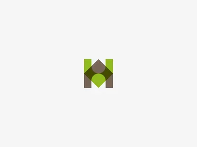 H / House design h house letter logo minimalistic