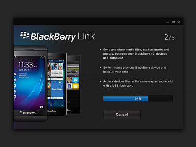 Blackberry Link apps blackberry device link logo pc software ui