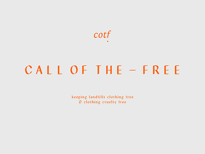 CotF branding fashion handwritten identity logo word mark wordmark