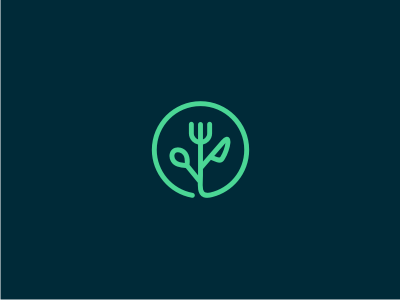Food Tree brand eco food fork health knife leaf logo nature plant spoon tree