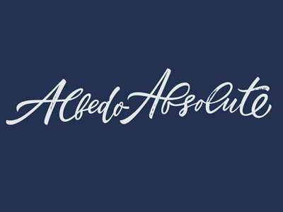 AlbedoAbsolute calligraphy lettering letters logo ukraine usa