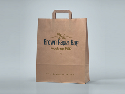 Free Brown Paper Shopping Bag Packaging Mock-Up Psd free bag mockup free mockup free mockup 2016 mock up mockup psd packaging mockup shopping bag shopping bag mockup