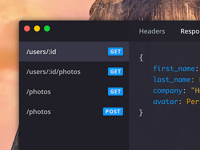 Beacon api app dark desktop mac