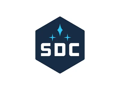 Stuckey Design Company company design hexagon initials logo stars