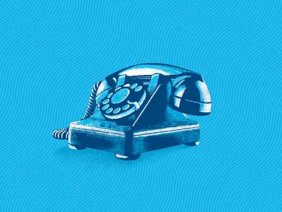 Rotary Telephone blue rotary telephone